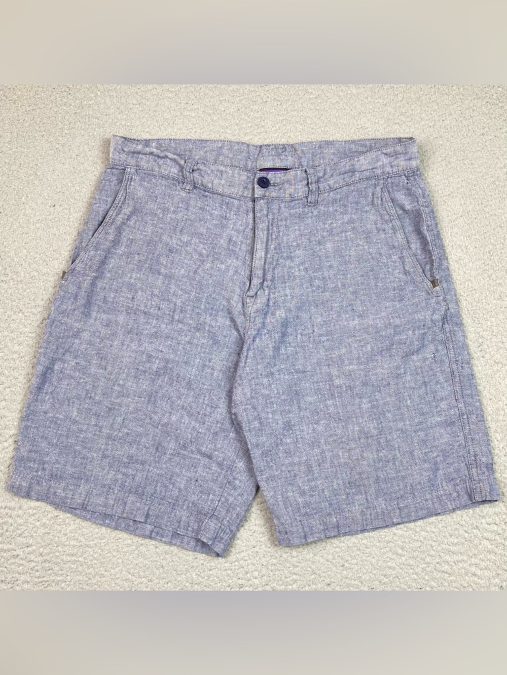 Patagonia Hemp Blend Shorts Men's Size 32 Blue Chino Back Step Organic Cotton